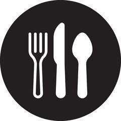 cutlery glyph icon