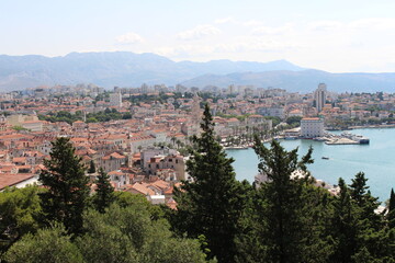 Fototapeta na wymiar Split, Croatia panorama