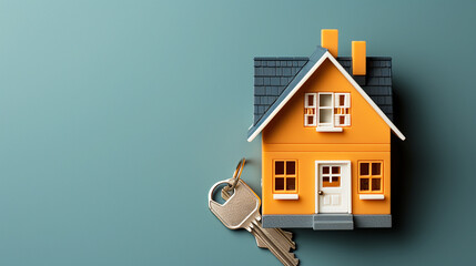 Minimal abstract background for advertising mortgages