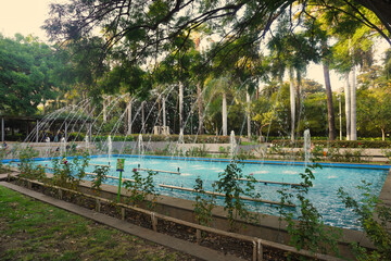 The García Sanabria park in Santa Cruz de Tenerife, built in 1926, is the largest urban park in the Canary Islands. It has numerous fountains and sculptures by renowned artists