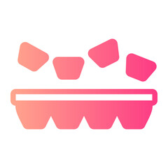 ice cube tray gradient icon