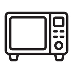 microwave line icon