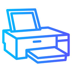 printer gradient icon