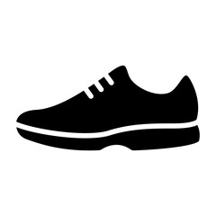 Shoe glyph vector icon isolated. Shoe stock vector icon for web, mobile app and ui design