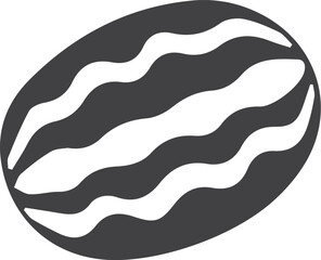 Watermelon Silhouette Style.