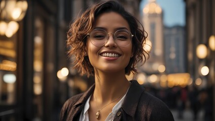 Obraz premium Business woman smiling