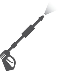 high pressure gun icon vector illustration logo design

