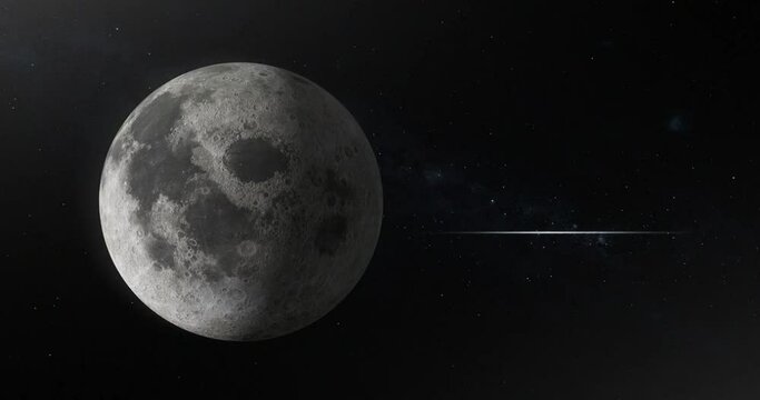 Visual Intro of Planet Highlighted against Space