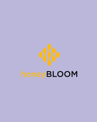yellow honeycomb image symbol vector illustration logo design