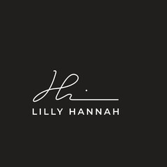 JL signature luxury initials handwritting logo design graphic vector