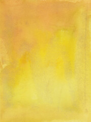 lemon yellow abstract background hand painted with ink on paper with marbled and textured effect