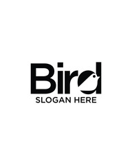 black bird symbol vector illustration logo design