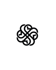 black circle image symbol vector illustration logo design