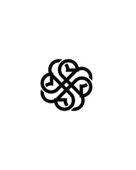 Fototapeta premium black circle image symbol vector illustration logo design