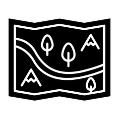 Adventure Map Glyph Icon