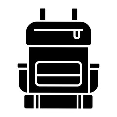Backpack Glyph Icon