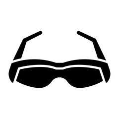 Sport Sunglasses Glyph Icon