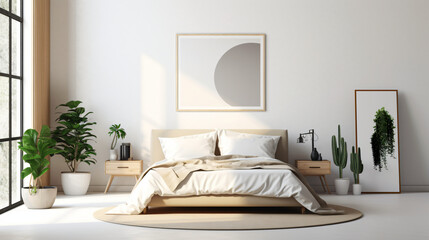 A beautifully designed morning bedroom with minimalist decor