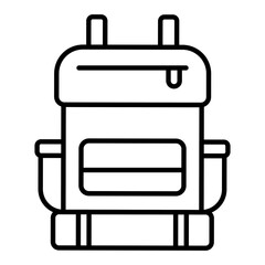 Backpack Outline Icon