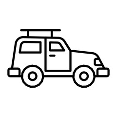  Jeep Outline Icon