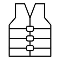 Life Jacket Outline Icon