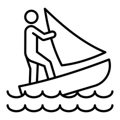 Sailing Outline Icon
