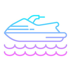 Jetski Gradient Icon