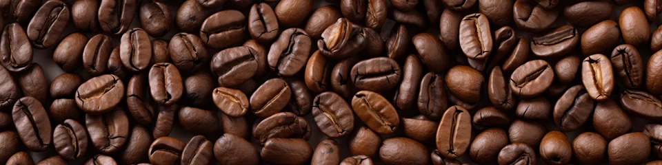 Foto op Plexiglas coffee beans background © sam richter
