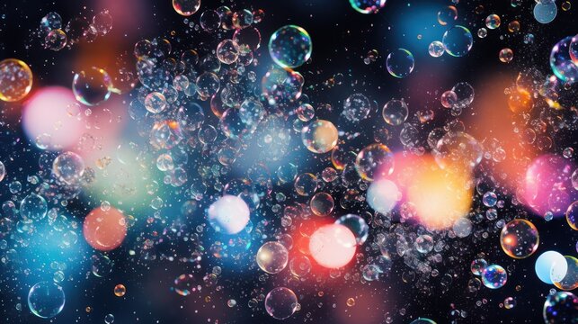 Colorful Bubbles Design Background