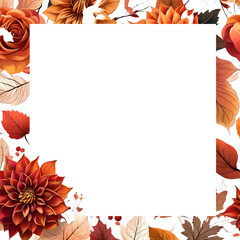 Fototapeta premium autumn leaves frame