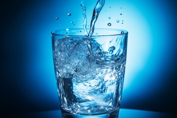 Capturing the Essence of Clear, Cool Water in a Glowing Glass