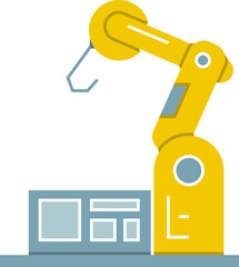 Industrial Robotic Arm Icon

