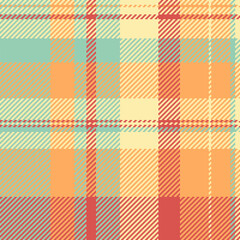 Check tartan background of seamless vector fabric with a textile texture plaid pattern.