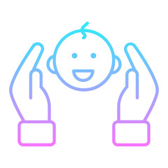 Baby Care Gradient Icon