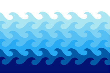 Abstract background with waves. Water wave vector illustration design sea, ocean, river 