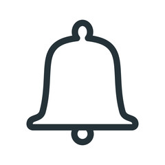 Bell icon vector on trendy style for design and print.