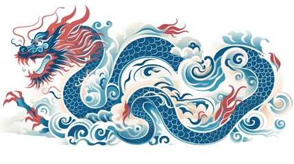 Fototapeta premium Dragon Design Background