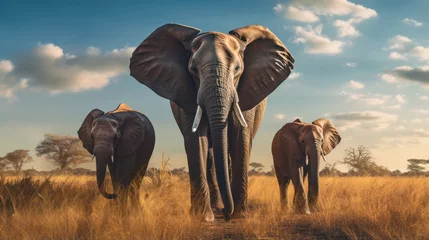 Foto op Aluminium Elephant in wildlife © Left