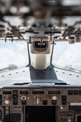 cockpit of airplane