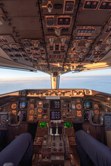Airplane cockpit