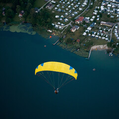 paragliding on the beach