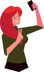 woman using smartphone