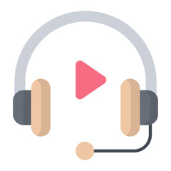 Headphone Flat Icon
