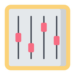 Equalizer Flat Icon