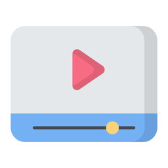 Multimedia Player Flat Icon