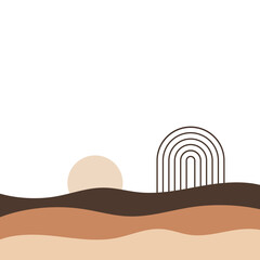 Obraz premium Aesthetic Wave Footer