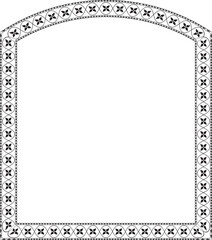 Square Frame horizontal vintage frames flower floral border Luxury ornate art leaf Elements design silhouette black border retro badge decoration element isolated decor