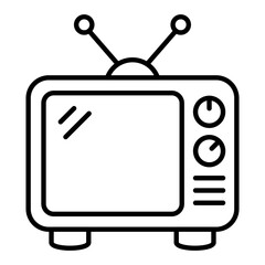 TV Outline Icon