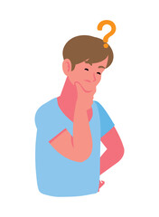 man thinking situation