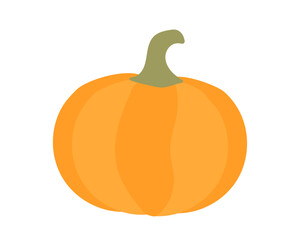 Pumpkin vector illustration in flat style